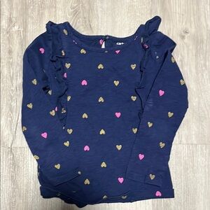4 for $20 Carter's Navy Heart Print Kids Top